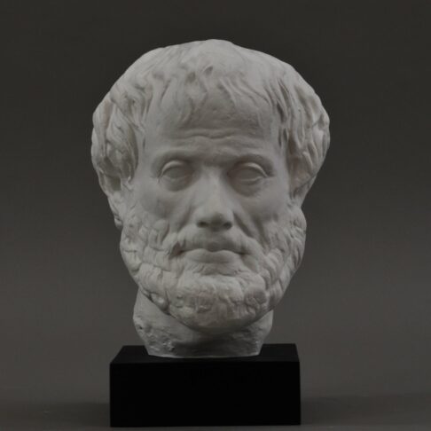 Kopf des Aristoteles, Frontalansicht